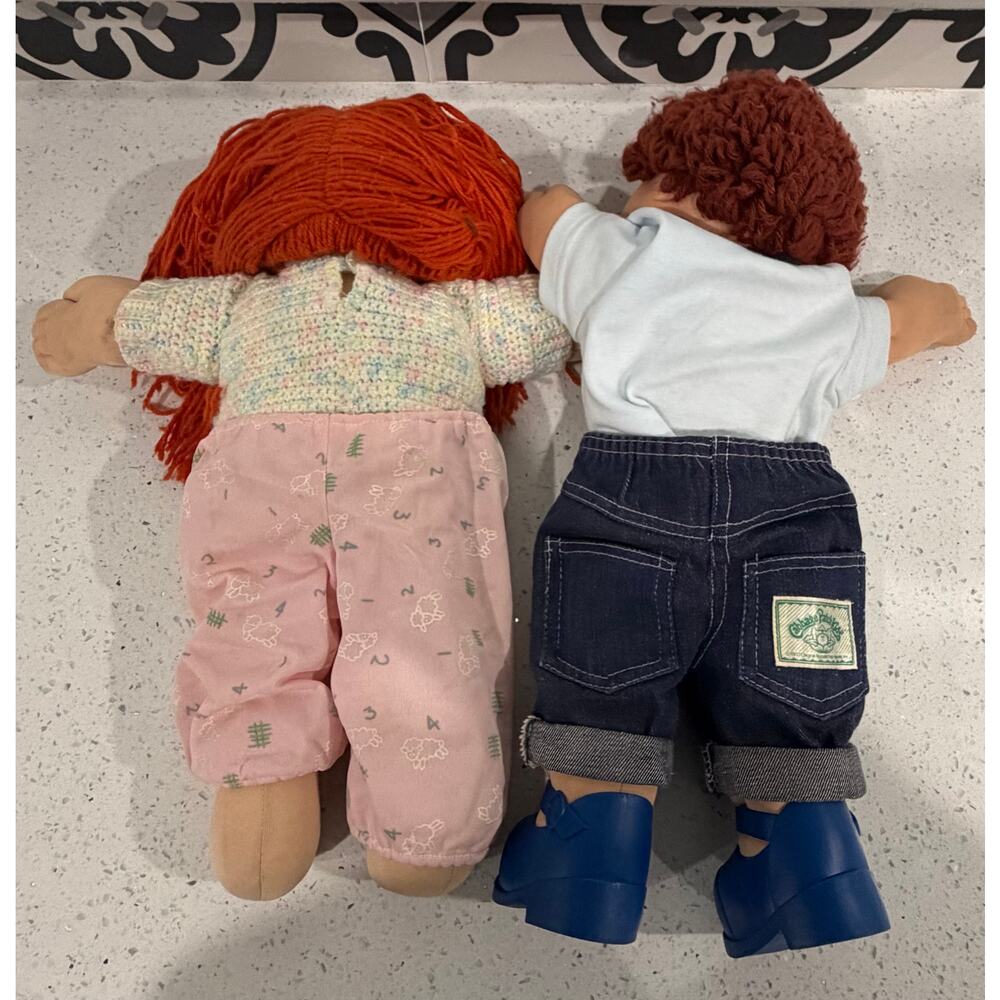 RARE 2 Vintage Cabbage Patch Kid Boy and Girl 1984 & 1986 - Picture 4 of 6